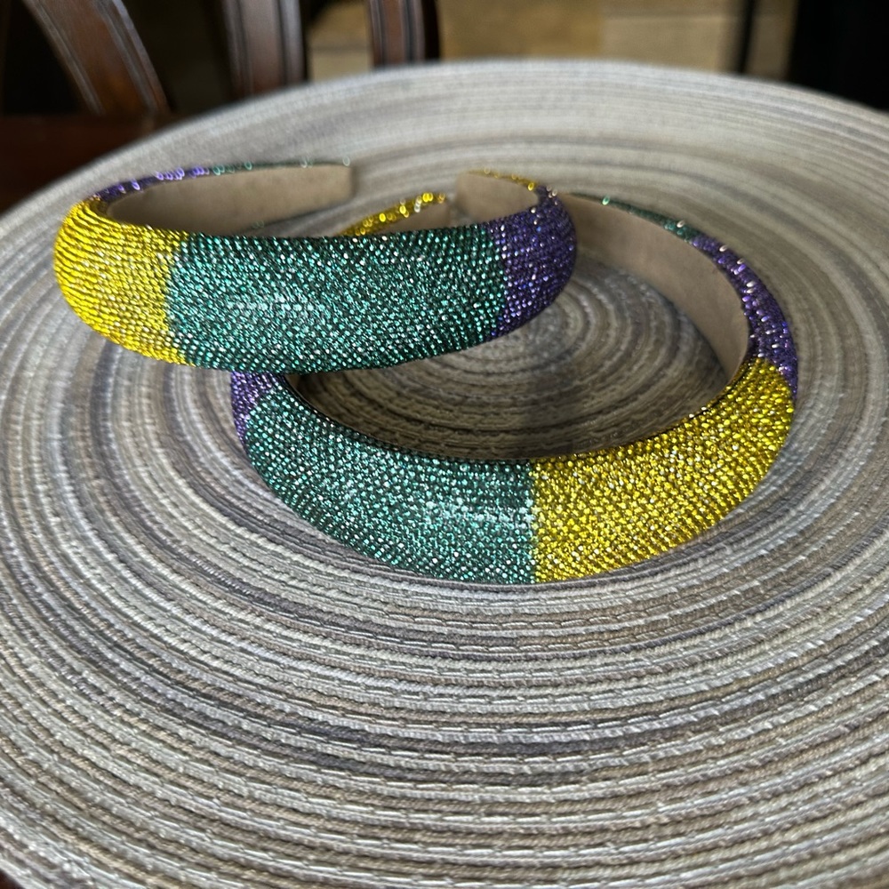 NEW MARDI GRAS RHINESTONE HEADBAND